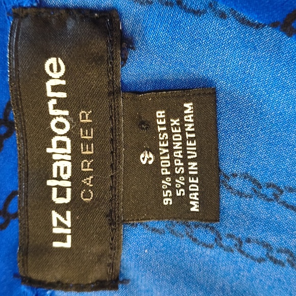 Calvin Klein Royal Blue Cap Sleeve Blouse - Picture 3 of 3